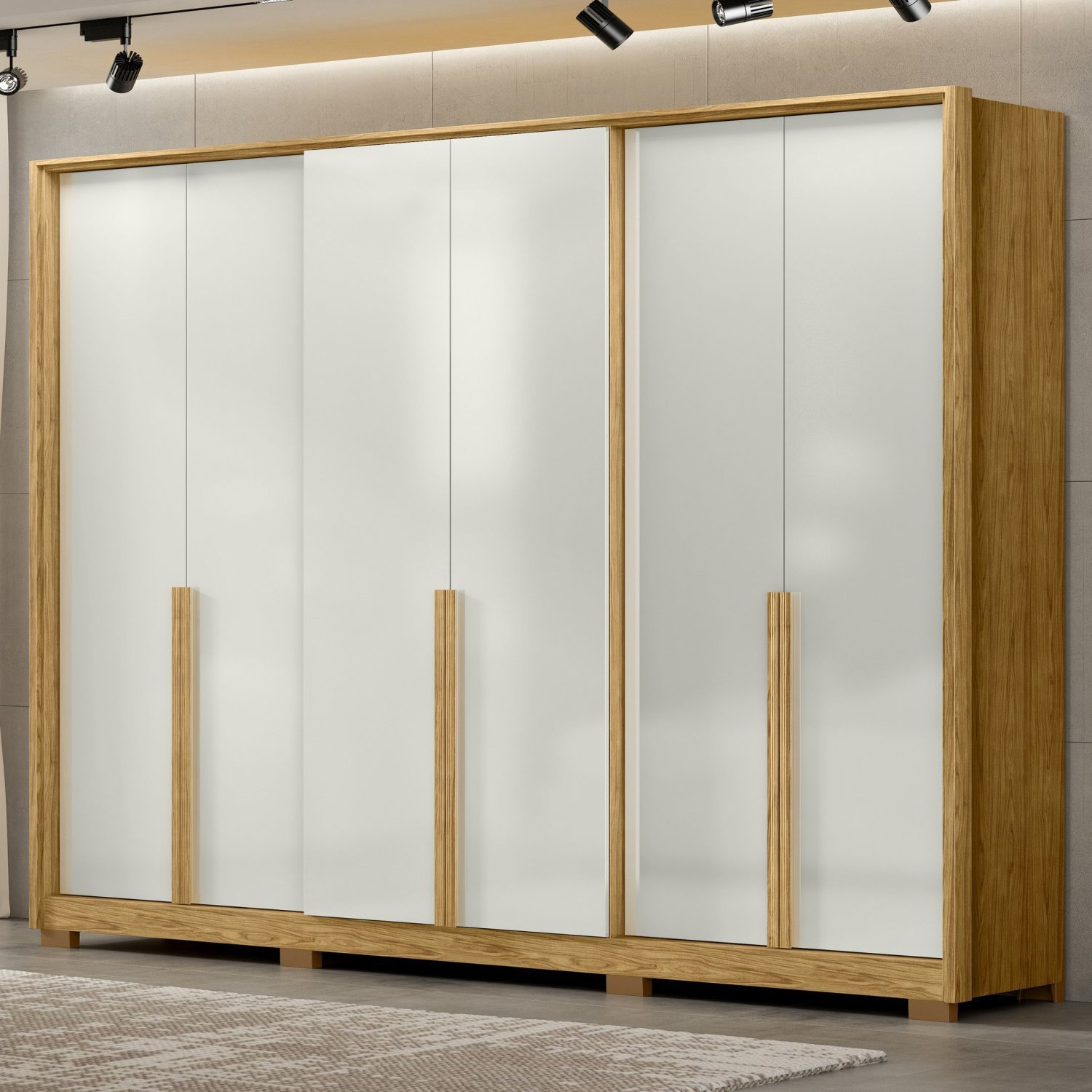 Guarda Roupa Casal 6 Portas 4 Gavetas Diamante Espresso Móveis - 1
