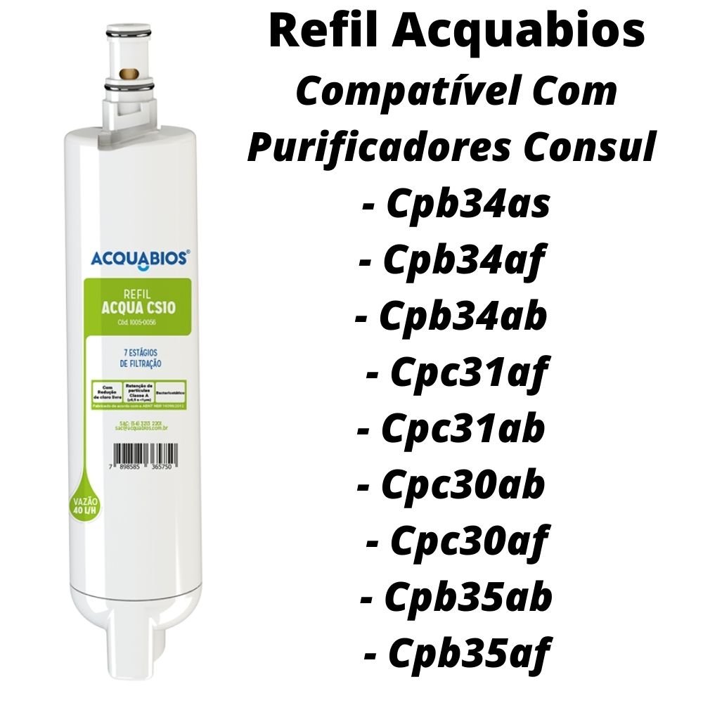 Refil Filtro Purificador Agua Consul Facilite Ultra Filtraçã - 2