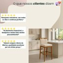 Ver imagem 2 de Kit 3 Banquetas Alta Cozinha Gourmet Conforto Suede:Suede Bege