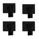 Ver imagem 1 de Kit C/4 Acabamento Mono Comando P/ Registro Base Docol Preto