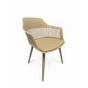 Ver imagem 6 de Cadeira Marcela com Assento Estofado em Linho Nude