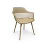 Cadeira Marcela com Assento Estofado em Linho Nude - 1