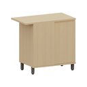 Ver imagem 1 de Balcão de Cozinha Canto Reto 100% MDF 1 Porta 95cm Aura Luciane Móveis