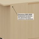 Ver mais imagens de Balcão de Cozinha Canto Reto 100% MDF 1 Porta 95cm Aura Luciane Móveis