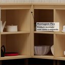 Ver imagem 7 de Balcão de Cozinha Canto Reto 100% MDF 1 Porta 95cm Aura Luciane Móveis