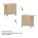 Ver imagem 6 de Balcão de Cozinha Canto Reto 100% MDF 1 Porta 95cm Aura Luciane Móveis