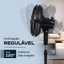 Ver imagem 5 de Ventilador de Coluna de Chão Turbo Vento Forte 3 Velocidades