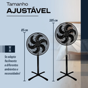 Ver imagem 4 de Ventilador de Coluna de Chão Turbo Vento Forte 3 Velocidades