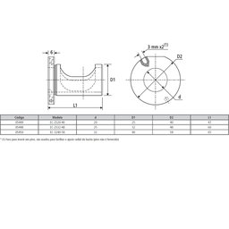 Bucha Excêntrica Med. 32 X 25mm - para Porta Barra Weldon - Modelo Ec-2532-48 - 5