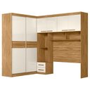Ver imagem 6 de Quarto Modulado Casal Ambiente Florença Freijó Off White - Moval