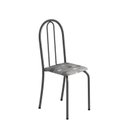 Ver imagem 5 de Conjunto de Mesa Tubular 70x70cm Tampo em Granito com 4 Cadeiras Ane B Cinza/Paraopeba/Mart Prata/Ocre