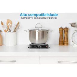 Fogão Elétrico de Mesa 1 Prato 1000w 127v Fg01 Single Cook Preto Elgin - 5