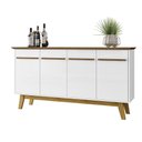 Ver imagem 1 de Aparador Buffet Opala Cinamomo com Branco - Bechara