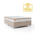 Ver imagem 5 de Cama Box Baú Casal Colchão 138x188x68cm Branco/Bege
