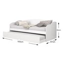 Ver imagem 4 de Colchão Solteiro Physical Ortobom (2un) + Sofá Cama Funny Ii C/ Auxiliar Cinamomo