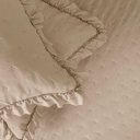 Ver imagem 4 de Kit Cobre Leito Elegance Queen Microfibra 200 Fios 3 Peças Bege Casa Scarpa