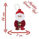 Ver imagem 3 de Kit 18 Peças Enfeite Árvore Natal Pendente Papai Noel Boneco de Neve 14cm