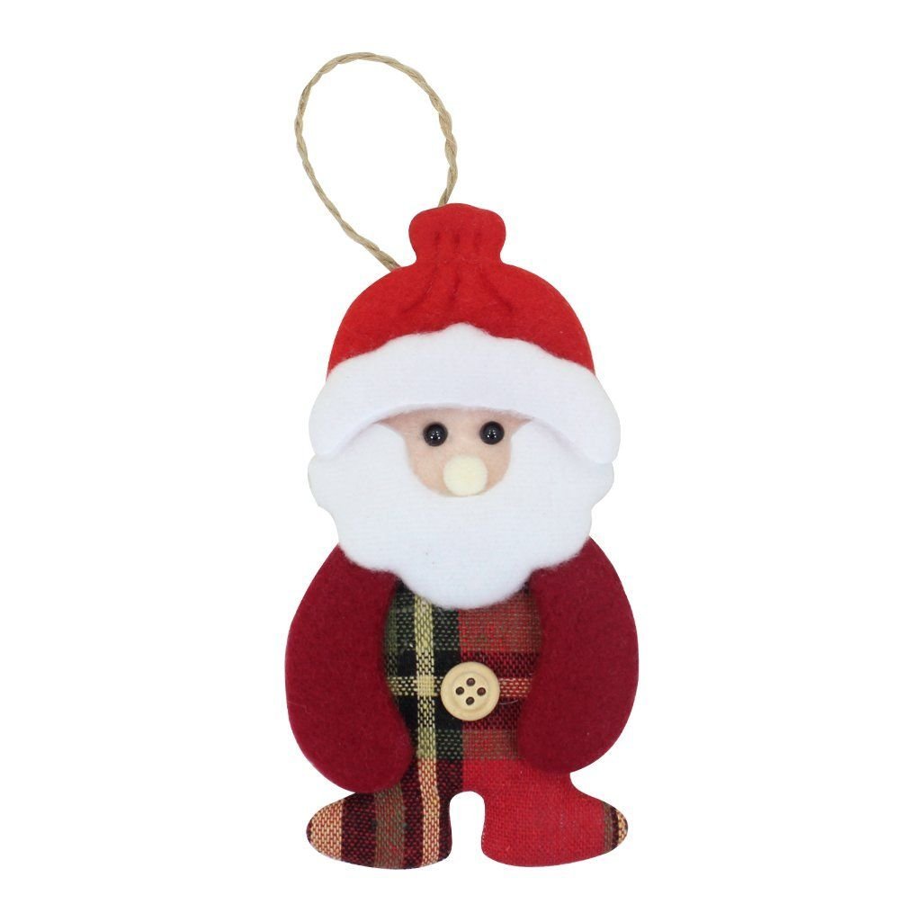 Kit 18 Peças Enfeite Árvore Natal Pendente Papai Noel Boneco de Neve 14cm - 2