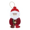 Ver imagem 2 de Kit 18 Peças Enfeite Árvore Natal Pendente Papai Noel Boneco de Neve 14cm