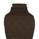 Ver imagem 5 de Maca Ana Estética Capitone Corino 80 Cm Slk Decor Opala Marrom