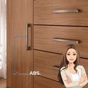 Ver mais imagens de Cômoda para Quarto 2 Portas 4 Gavetas 1 Nicho Master Marrom/Jatoba