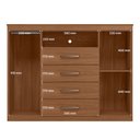 Ver imagem 7 de Cômoda para Quarto 2 Portas 4 Gavetas 1 Nicho Master