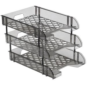 Organizador Mesa Triplo Arquivo Bandeja Escritorio