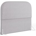 Ver imagem 1 de Cabeceira Cama Box King 195cm Orgânica Lanna W01 Linho Cinza - Lyam Decor