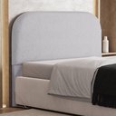 Ver imagem 2 de Cabeceira Cama Box King 195cm Orgânica Lanna W01 Linho Cinza - Lyam Decor