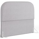 Ver imagem 1 de Cabeceira Cama Box King 195cm Orgânica Lanna W01 Linho Cinza - Lyam Decor