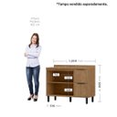 Ver imagem 3 de Balcão para Cozinha2 Portas 3 Gavetas Toscana Espresso Móveis