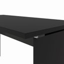Ver imagem 6 de Mesa Retangular Escrivaninha 150 cm X 60 cm Tampo 25 mm Pés Painel F5 Office Cor:Preto