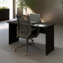 Ver imagem 7 de Mesa Retangular Escrivaninha 150 cm X 60 cm Tampo 25 mm Pés Painel F5 Office Cor:Preto