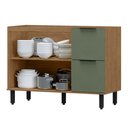 Ver imagem 4 de Balcão para Cozinha 2 Portas 3 Gavetas Toscana Espresso Móveis