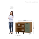 Ver imagem 3 de Balcão para Cozinha 2 Portas 3 Gavetas Toscana Espresso Móveis