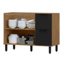 Ver imagem 4 de Balcão para Cozinha 2 Portas 3 Gavetas Toscana Espresso Móveis