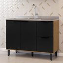 Ver imagem 2 de Balcão para Cozinha 2 Portas 3 Gavetas Toscana Espresso Móveis