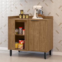 Balcão Para Cozinha Canto Reto Toscana Espresso Móveis - 1