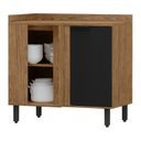 Ver imagem 3 de Balcão Para Cozinha Canto Reto Toscana Espresso Móveis