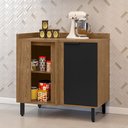 Ver imagem 1 de Balcão Para Cozinha Canto Reto Toscana Espresso Móveis