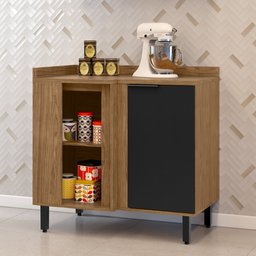 Balcão Para Cozinha Canto Reto Toscana Espresso Móveis - 1