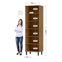 Ver imagem 4 de Cristaleira 2 Portas com Vidro Toscana Espresso Móveis