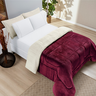 Coberdrom Sherpa Edredom Dupla Face Cobertor Manta Felpuda Liso Cama Casal Queen - Cinza - 9