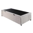 Ver imagem 3 de Cama Box Baú Casal Universal Rústico White (138x188x36) - Paropas