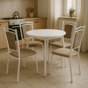 Ver imagem 1 de Kit 4 Cadeiras Cozinha Aço Tubolar Confortável Jantar