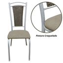 Ver imagem 3 de Kit 4 Cadeiras Cozinha Aço Tubolar Confortável Jantar