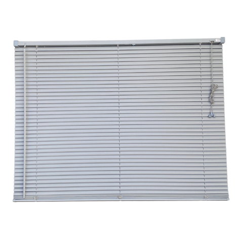 Persiana Horizontal Pvc Block Cinza 80 (l) X 160 (a) Cm Cortina C/ Kit de Instalação 0,80 X 1,60
