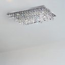 Ver imagem 2 de Plafon Cristal Quadrado 30x48cm 8 Luzes G9 (não Inclusas) Lyon Gply304808pfv2 Bronzearte