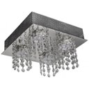 Ver imagem 1 de Plafon 4 Luzes 25x25cm sem Lâmpada Iguacu Gp0804bpfv2 Bronzearte