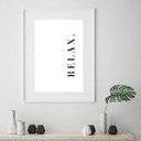 Ver imagem 2 de Quadro Minimalista Relax - 60x48cm:moldura Preta